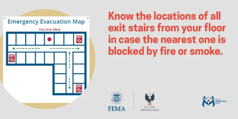 Plan your escape: familiarize yourself with all emergency exit routes to stay prepared in case of fire or smoke incidents.